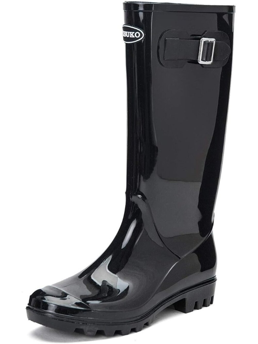 🆕Women's  Tall Waterproof Rain Boots Rubber Wide Calf Garden Boots